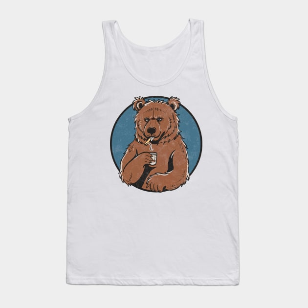 Smokey the bear Tank Top by SimpliPrinter